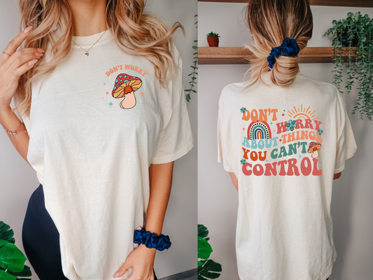 Don't Worry About Things You Can't Control  - Full Color Heat Transfer